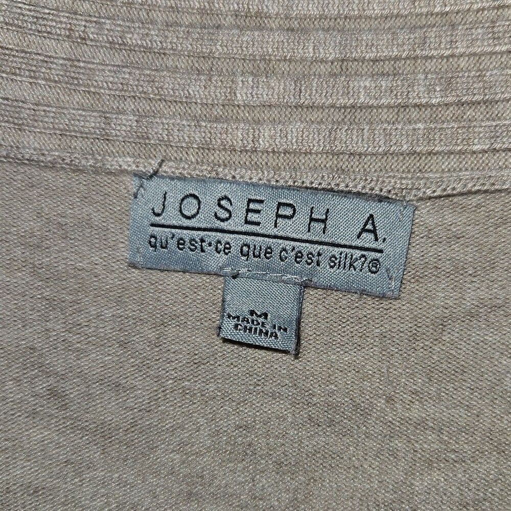 JOSEPH A Oatmeal Ruffle Open Front Shrug Cape Lightweight Medium - Picture 3 of 6